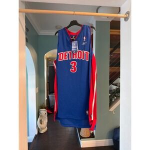 Vintage Reebok Ben Wallace Detroit Pistons Jersey nwt